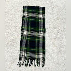 Christian Dior Cashmaire Green Plaid Scarf Made in Italy